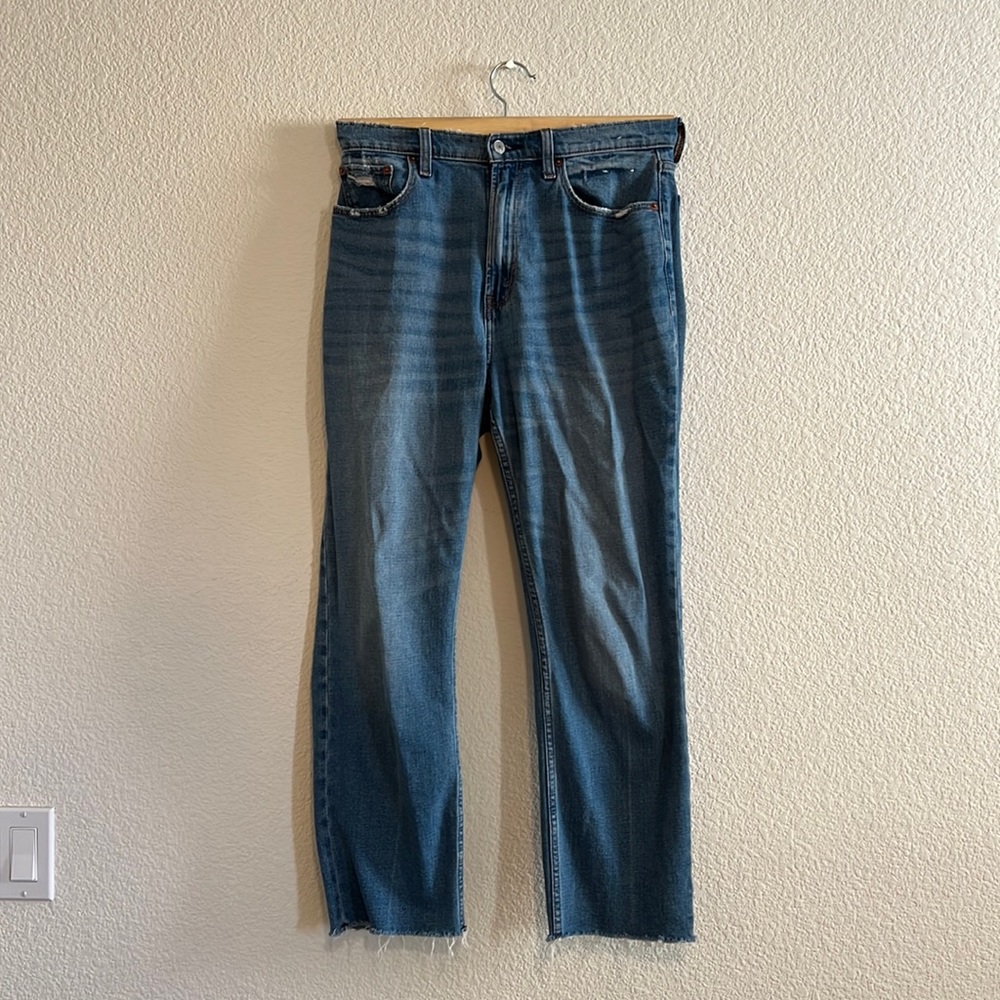 Abercrombie and fitch curve love straight leg jeans